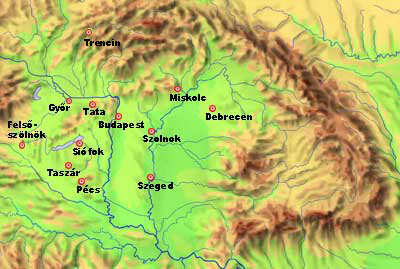 Hungary map